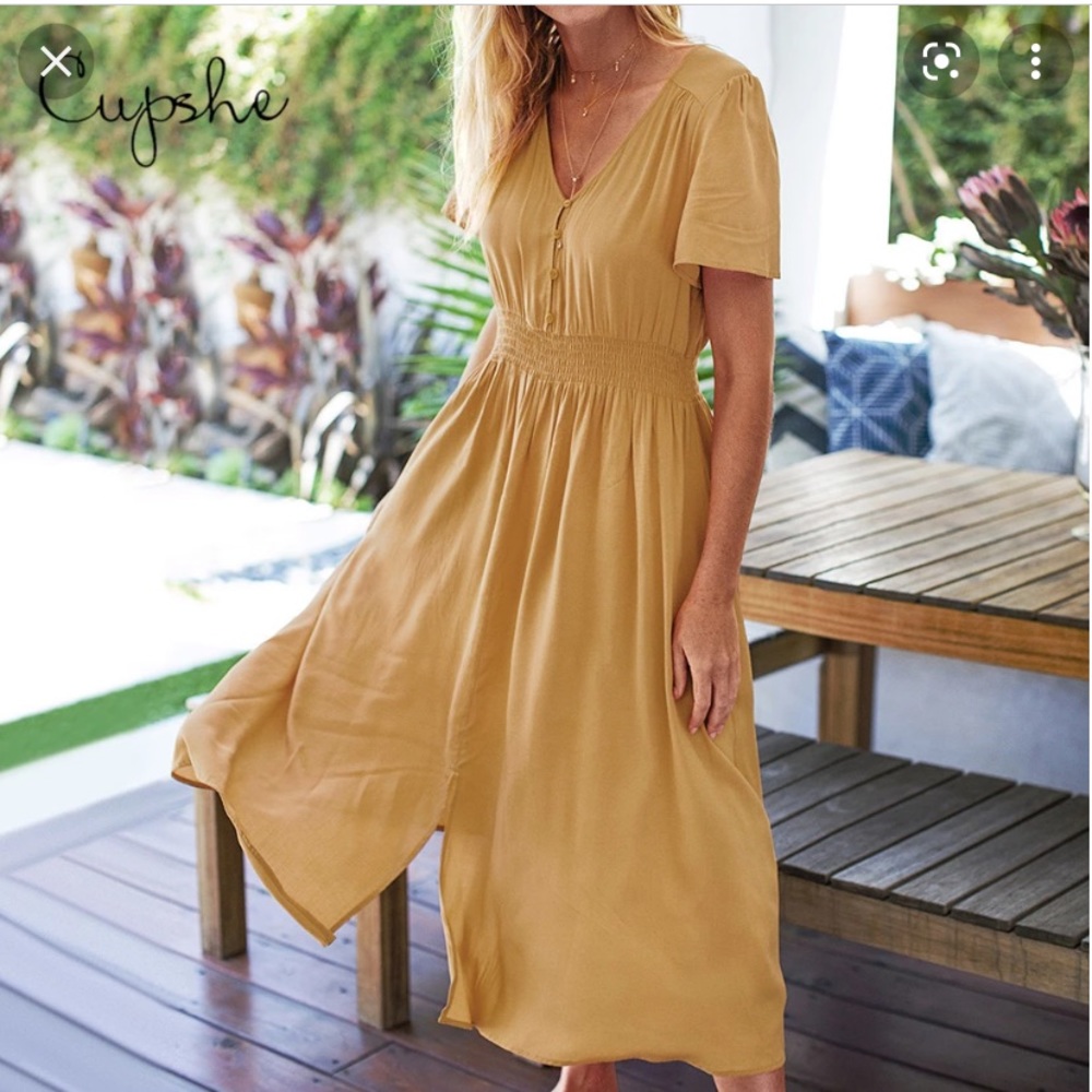 NWT Cupshe peasant dress